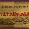 行業(yè)十大影響力品牌2015